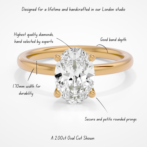 2.00ct Leso Oval Lab