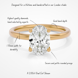 3.00ct Leso Oval Lab