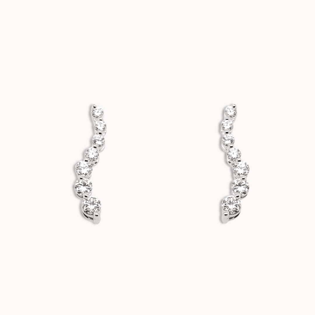 Diamond Wave Earrings