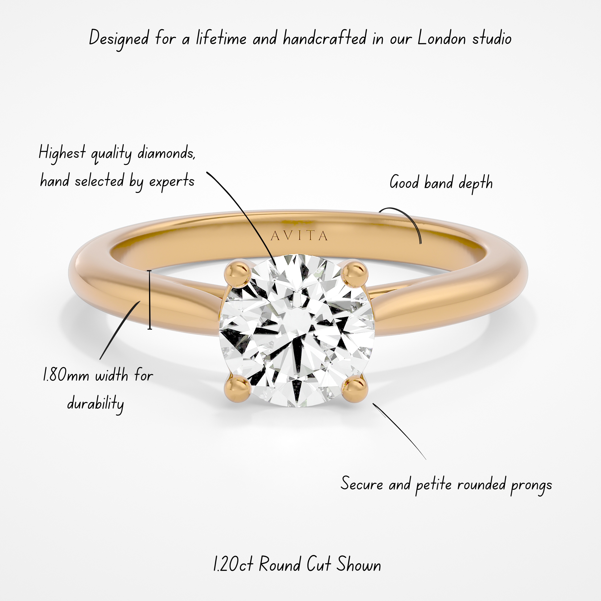 Denia Round Lab | White