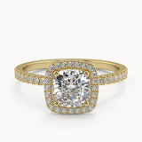 Verity Cushion Yellow Gold