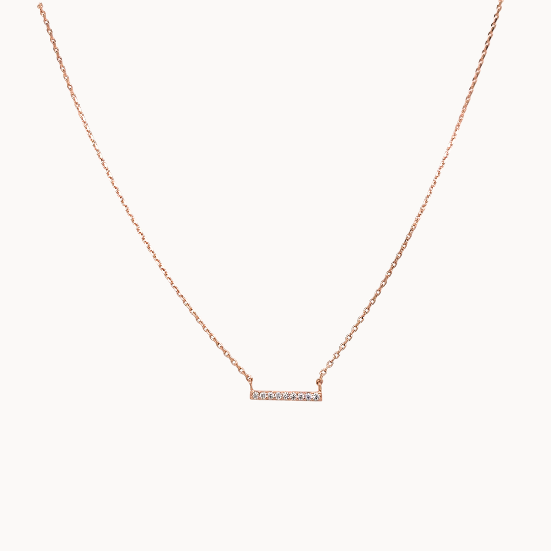Crystal Bar Necklace