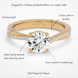 Coco Round Yellow Gold