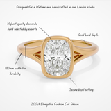 Selene Elongated Cushion Yellow Gold