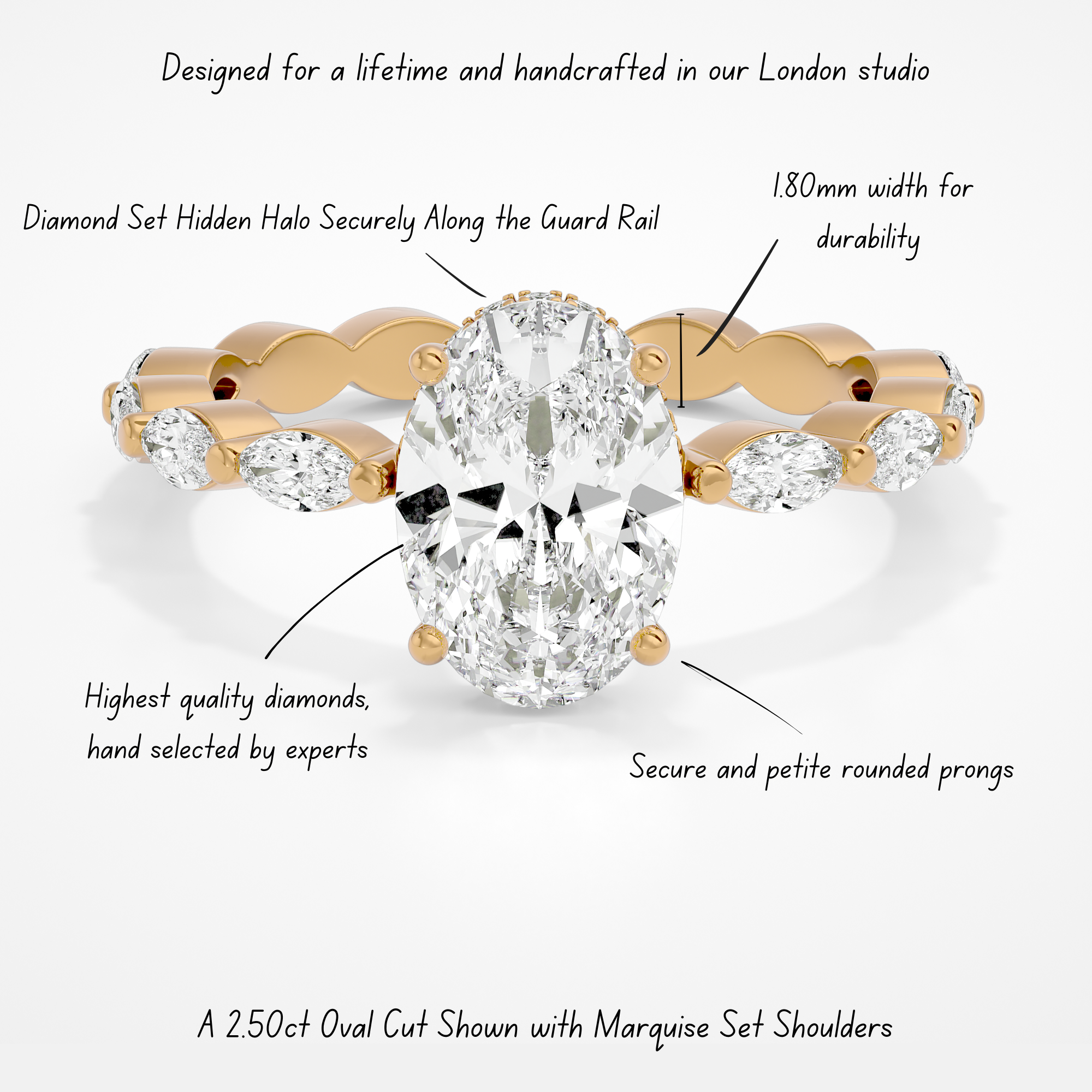 Isabelle Lab Yellow Gold