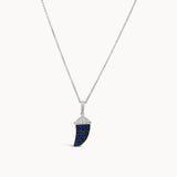 Sapphire & Diamond Horn Necklace
