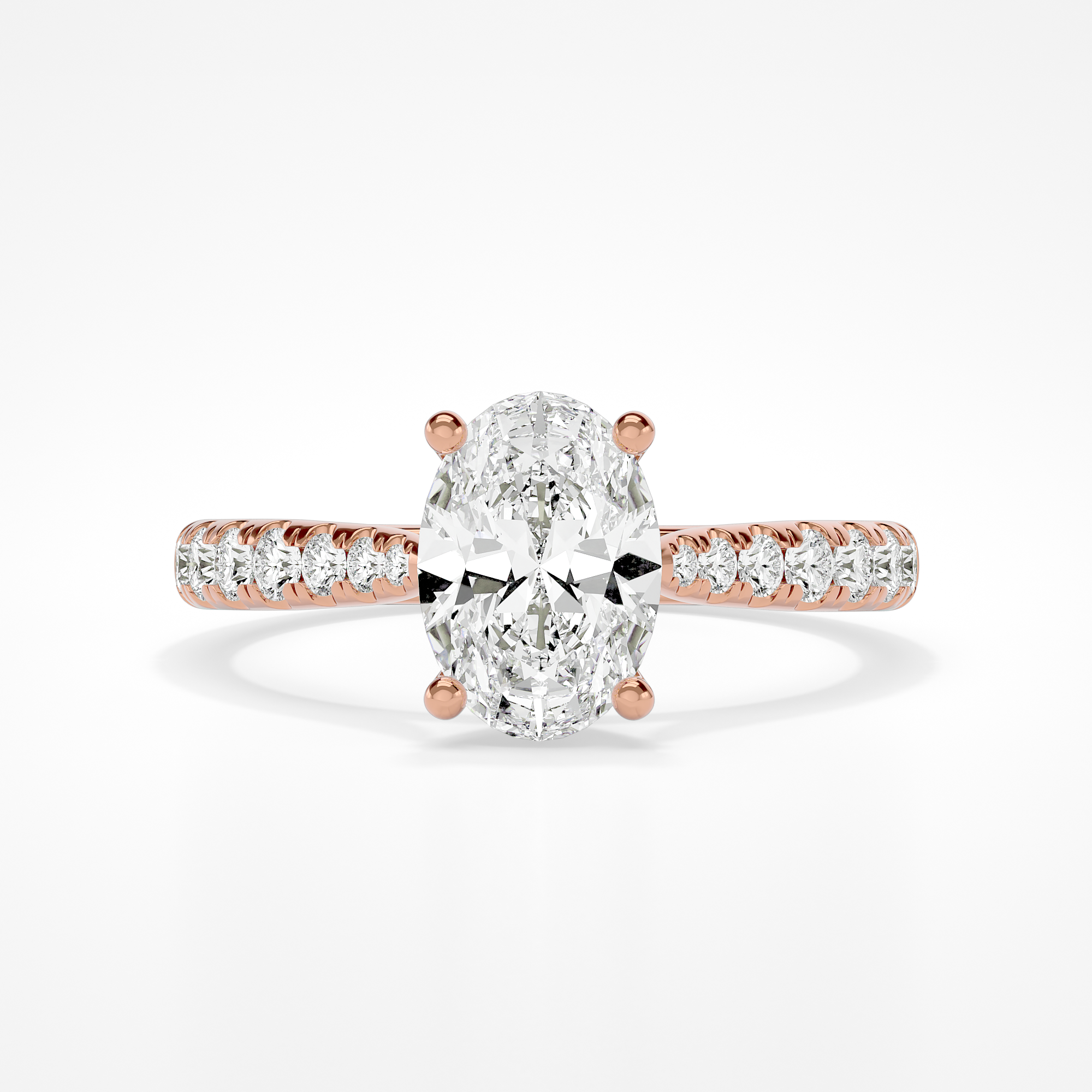 Silvie Oval Lab | Rose