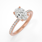 3.00ct Roxanne Hidden Halo Oval Lab