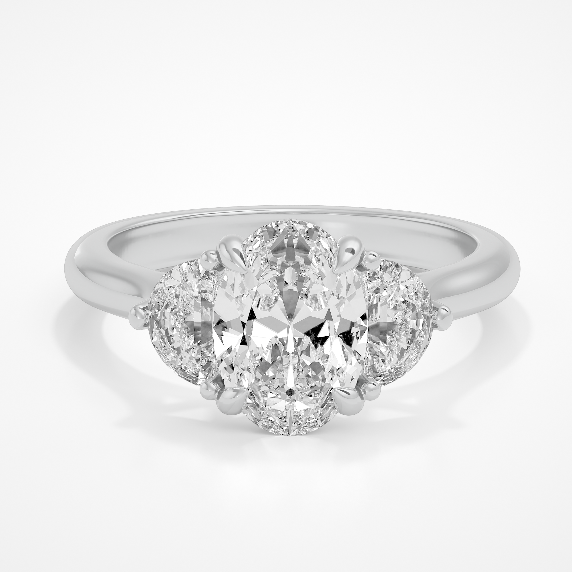 Luna Oval | Platinum