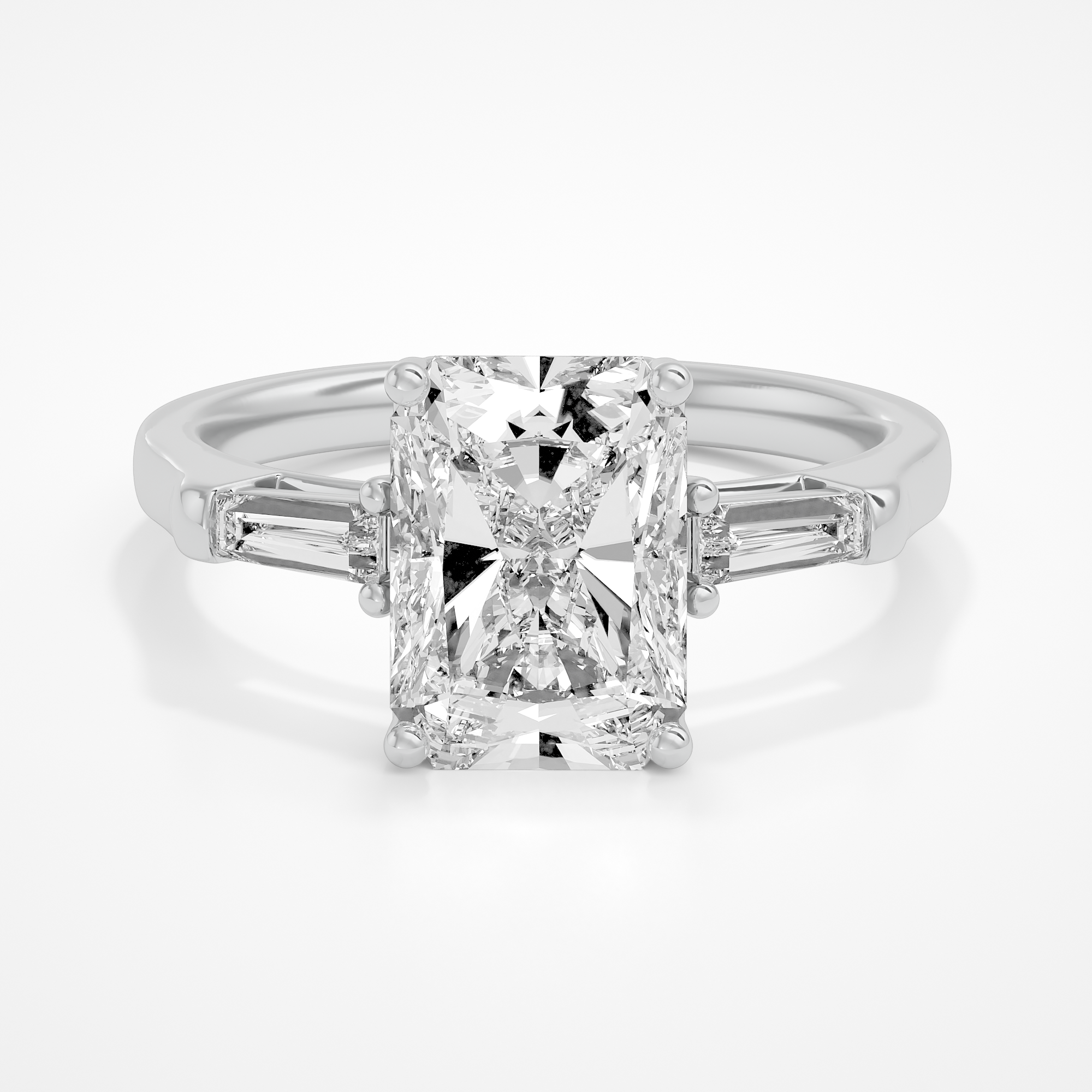 Oriella Radiant with baguette sides