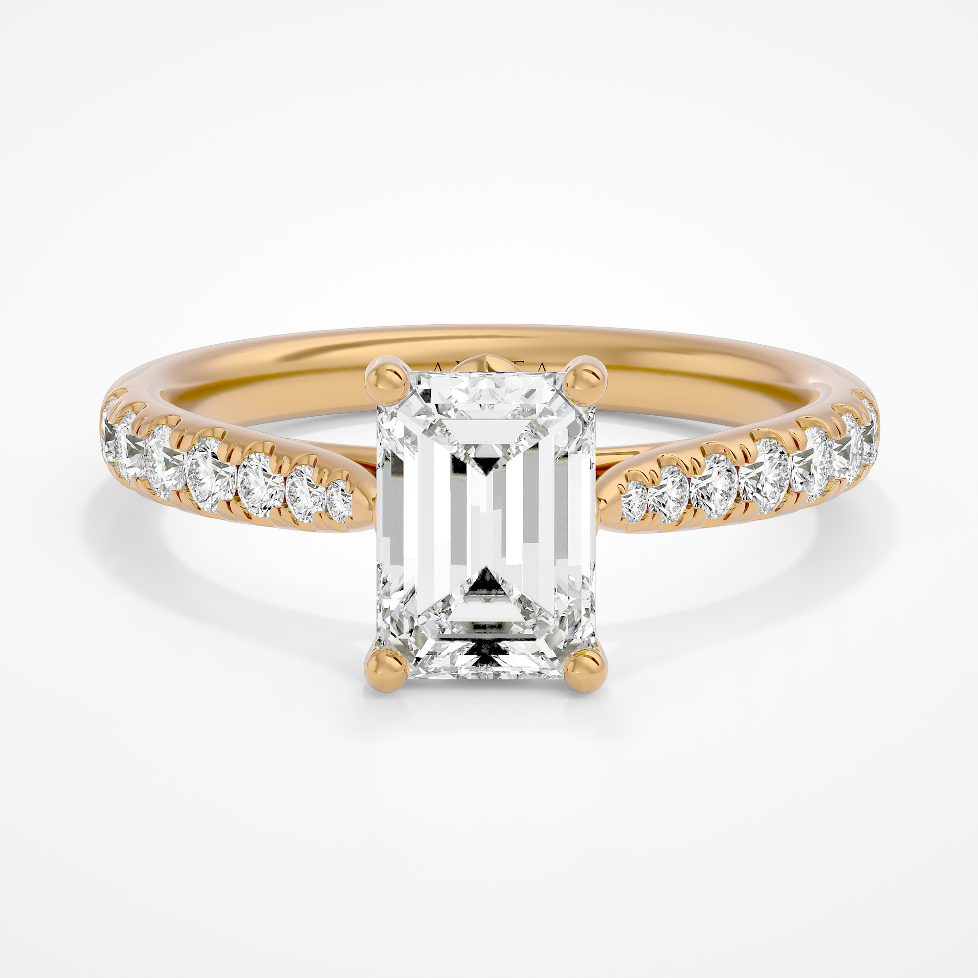 Silvie Emerald Yellow Gold