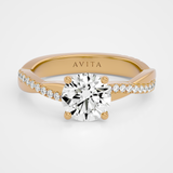 Daisy Round Yellow Gold