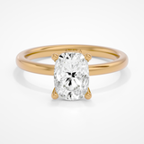 Leso Elongated Cushion Lab Yellow Gold