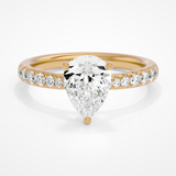 Silvie Pear Yellow Gold