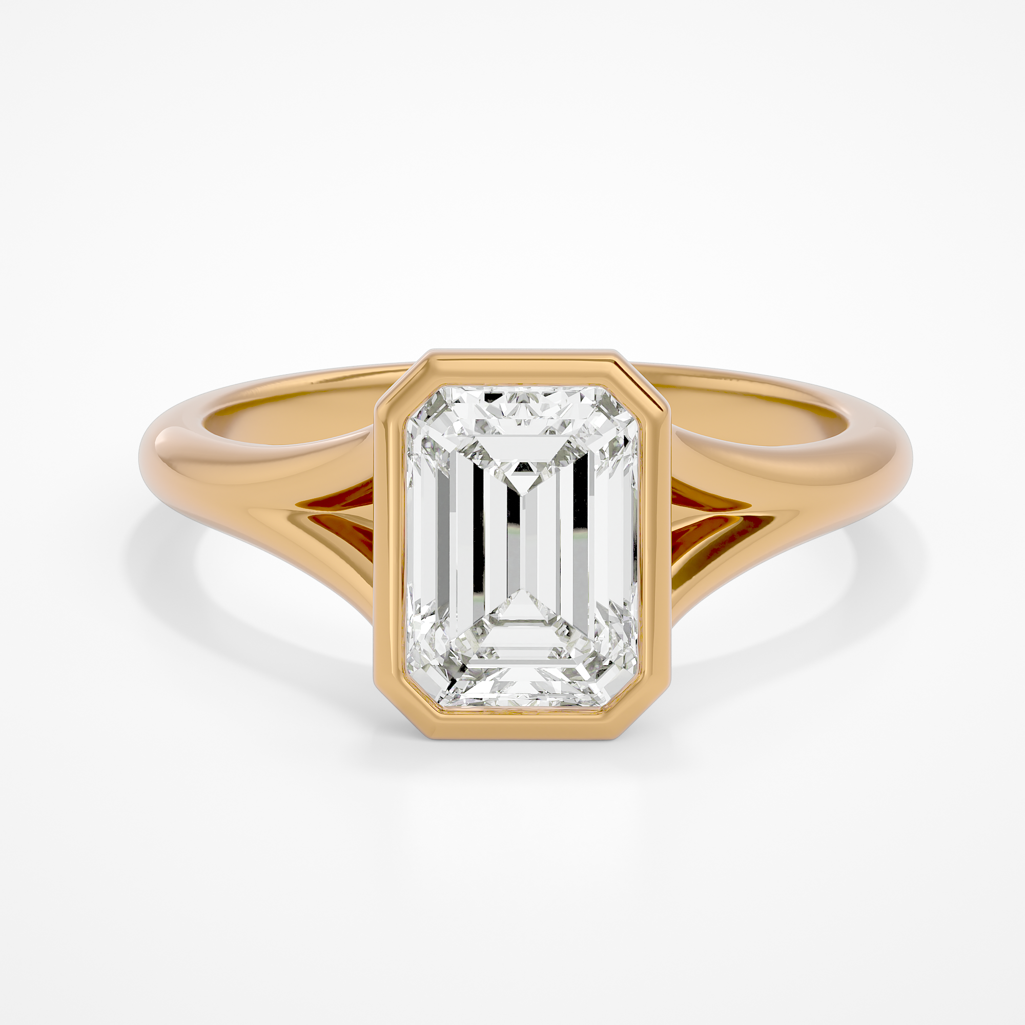 Selene Emerald Yellow Gold