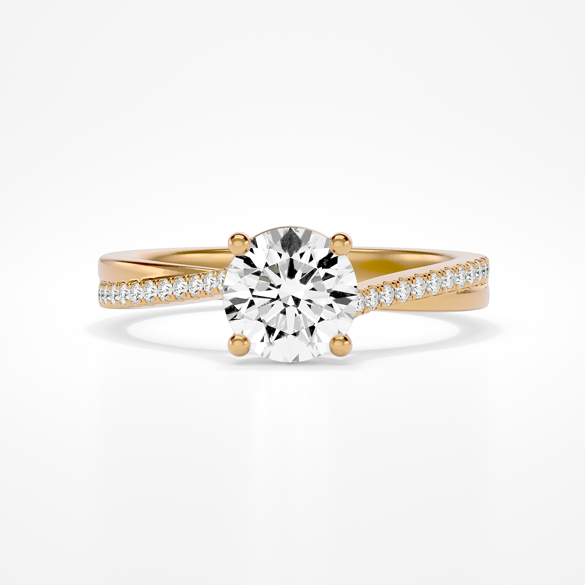 Coco Round Yellow Gold