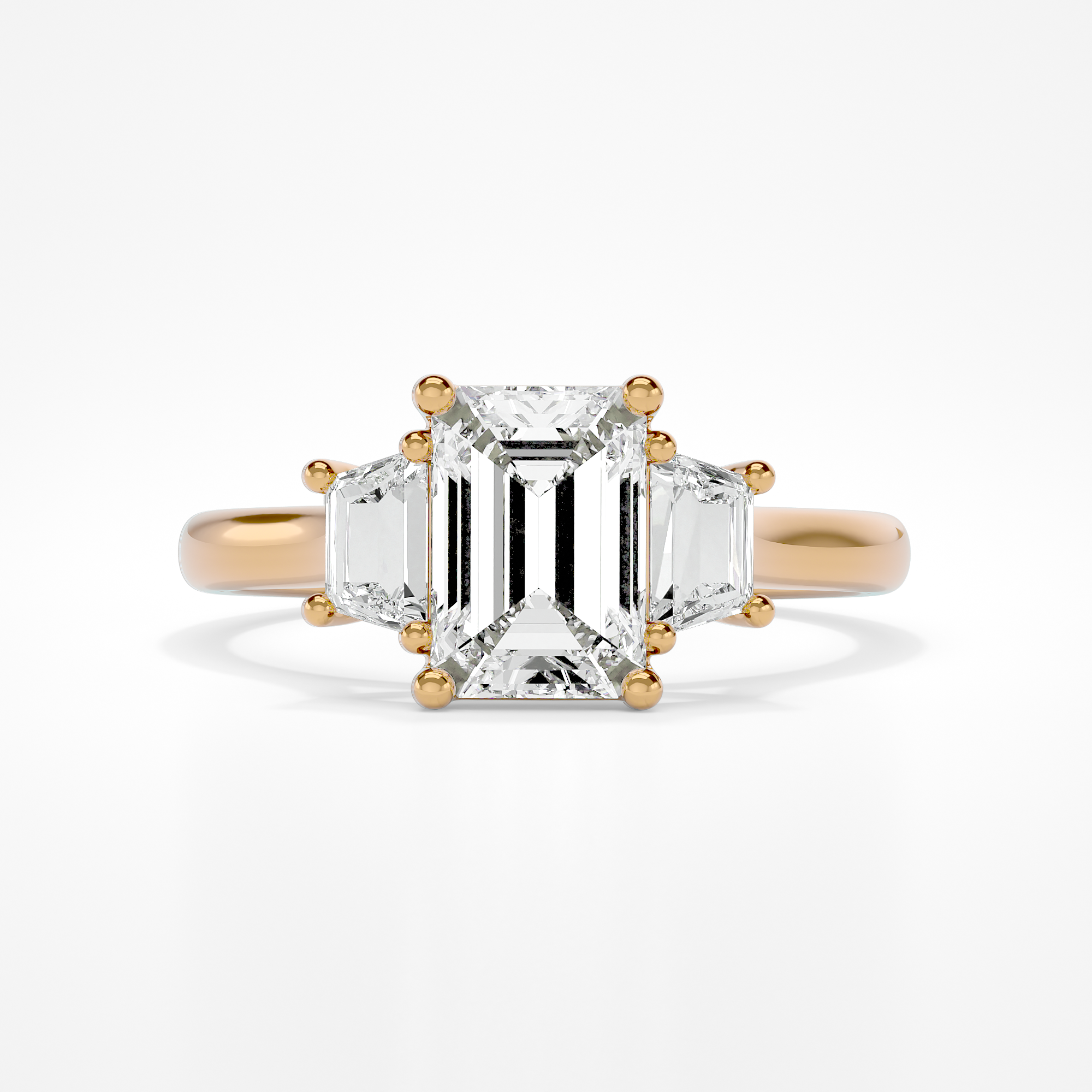 Heather Emerald Lab Yellow Gold