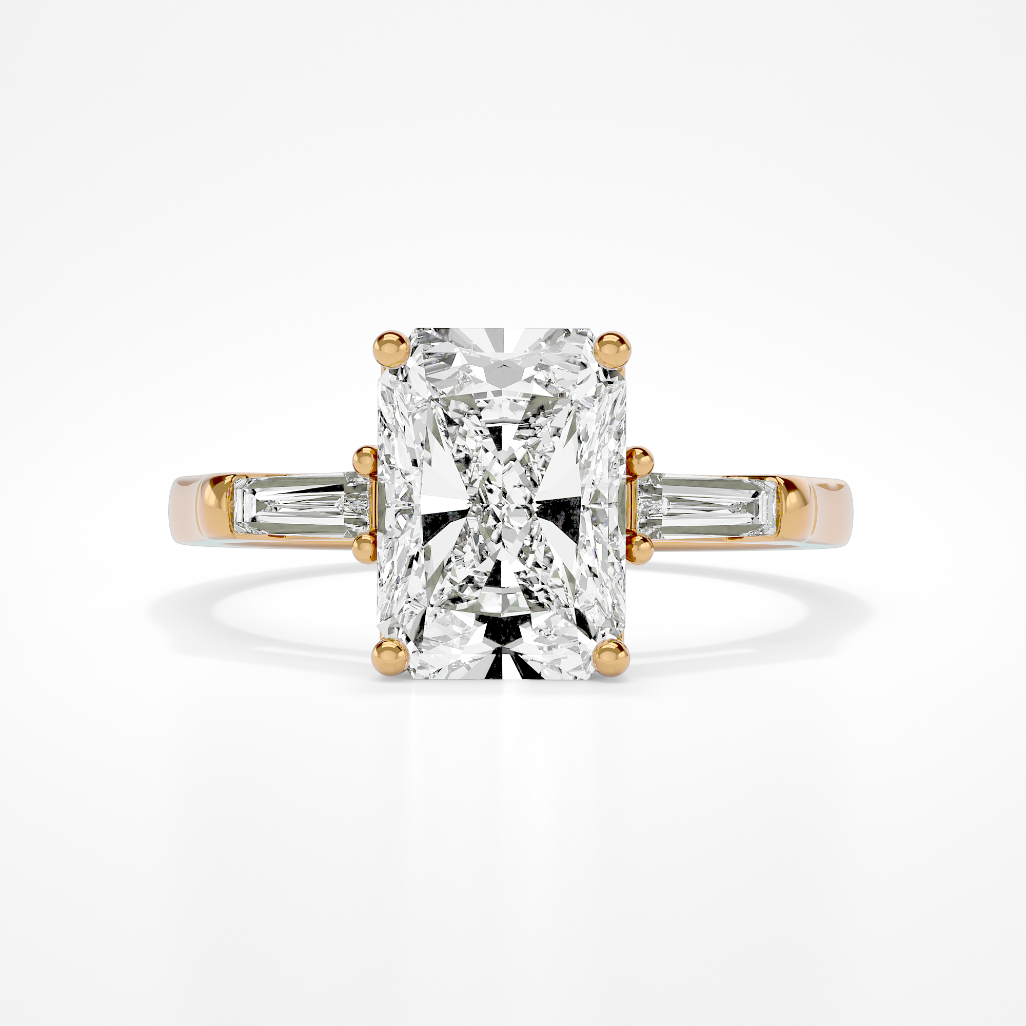 Oriella Radiant with baguette sides