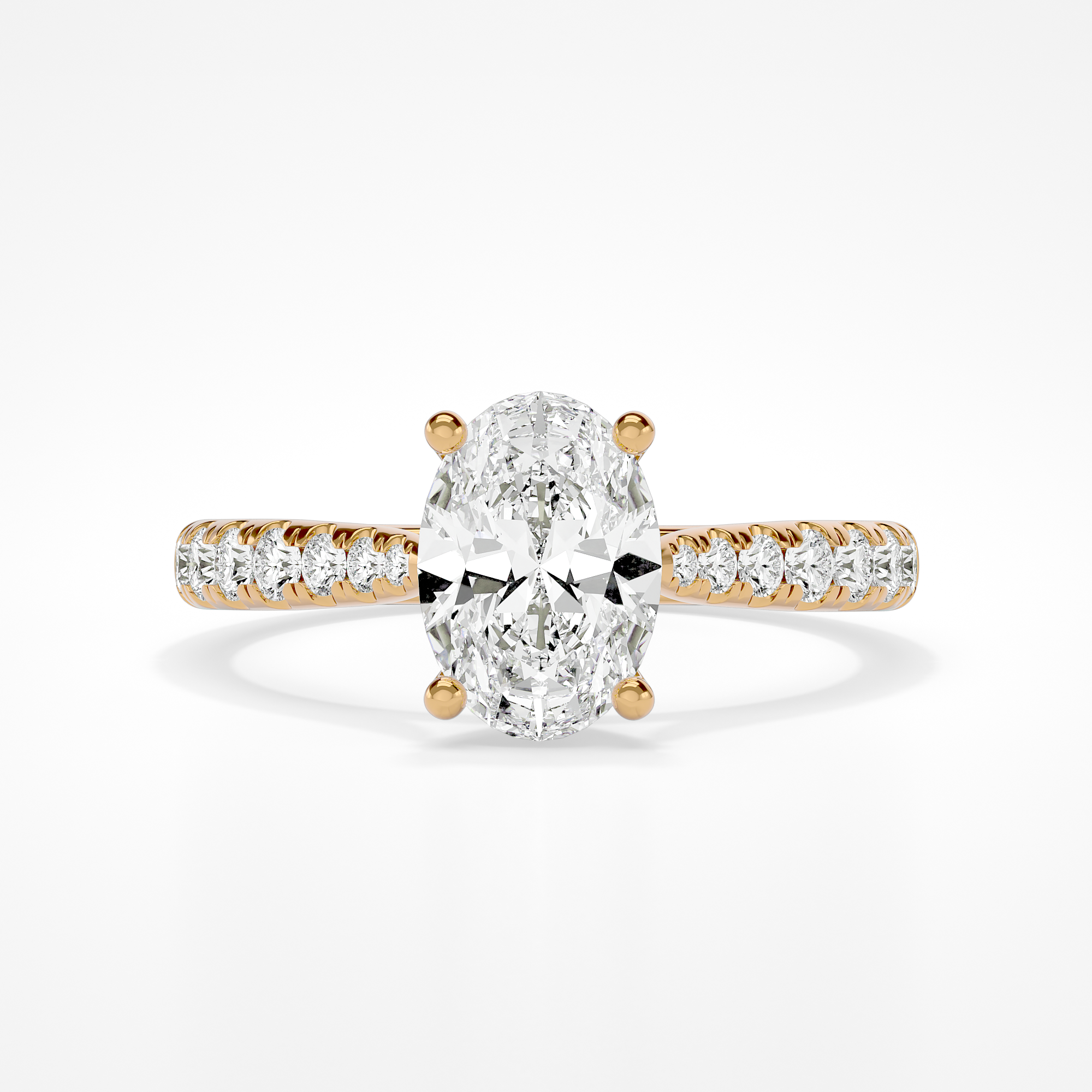 Silvie Oval Lab | Yellow