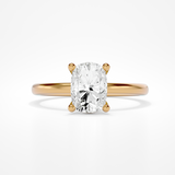 Leso Elongated Cushion Lab Yellow Gold