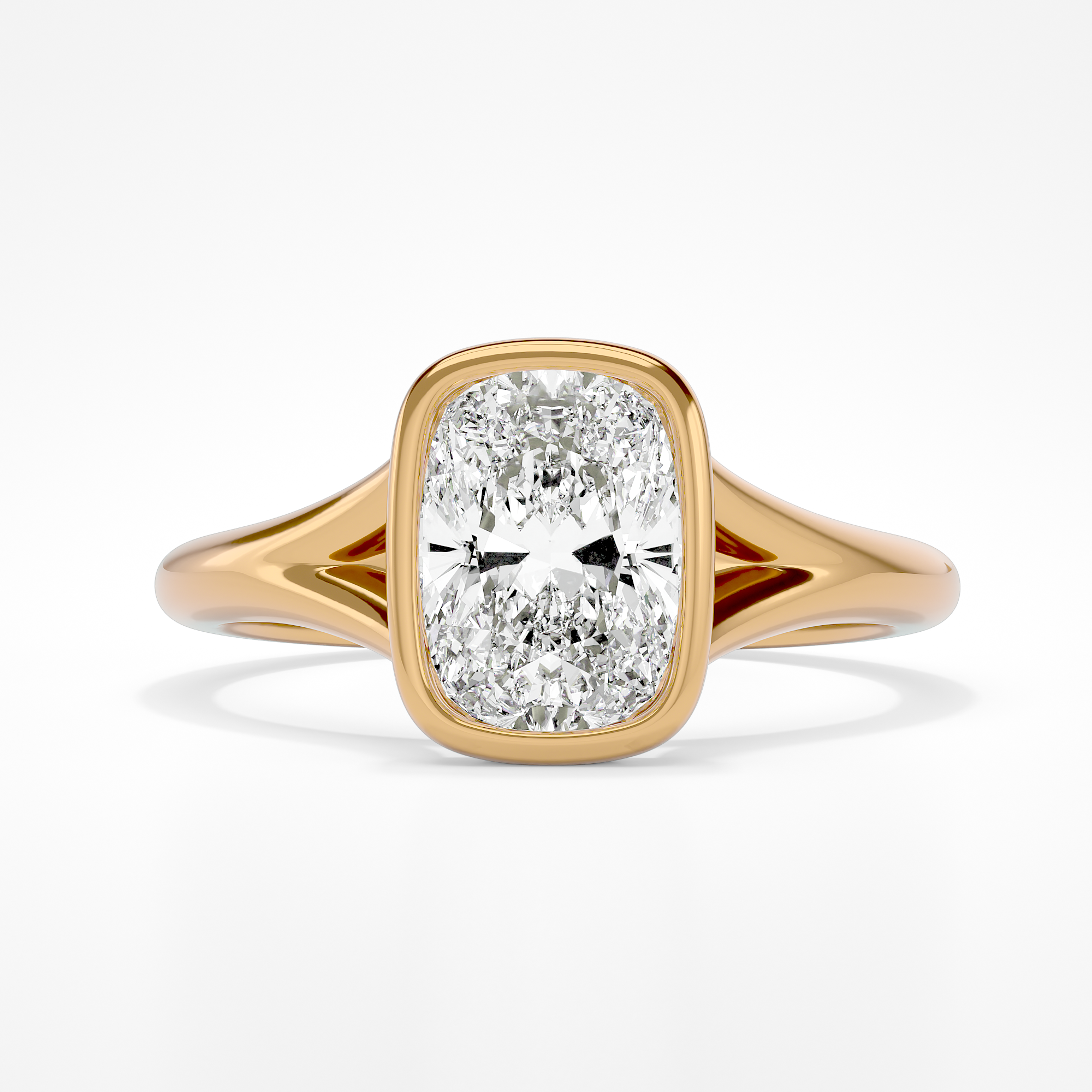 Selene Elongated Cushion Yellow Gold