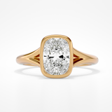 Selene Elongated Cushion Yellow Gold