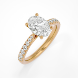 Silvie Oval Lab | Yellow