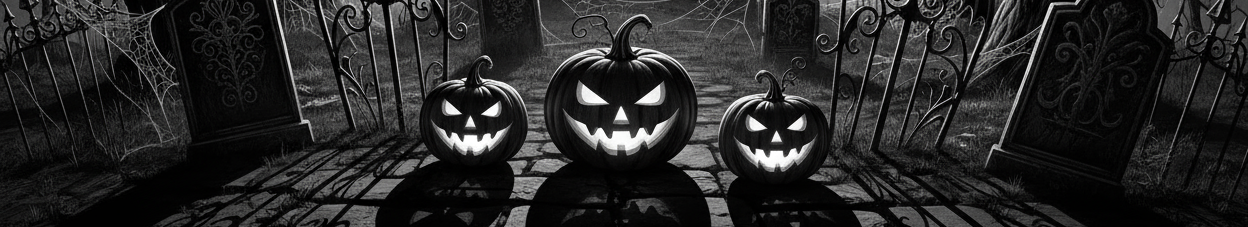 Just halloween in Black and white