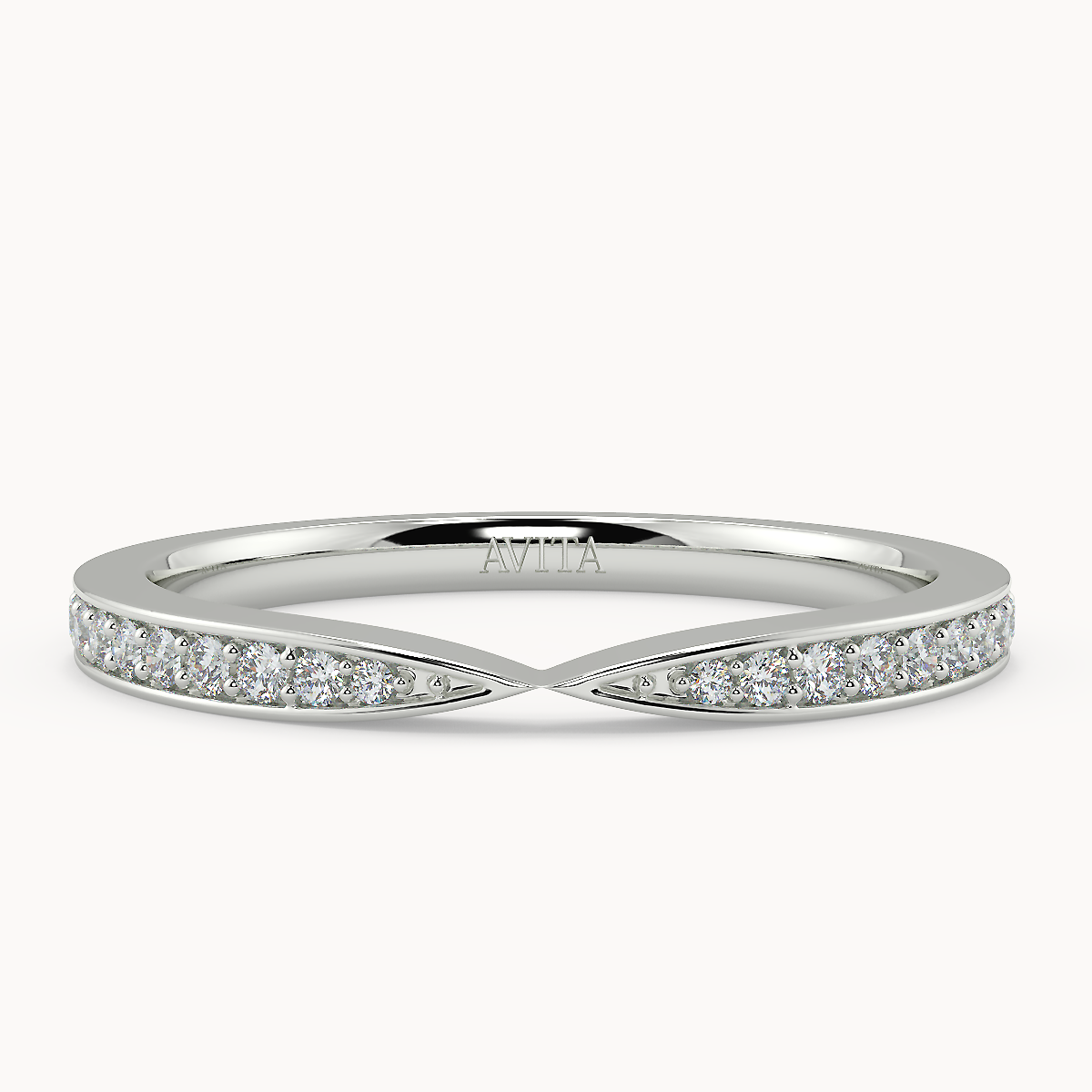 Diamond Pinch Wedding Ring
