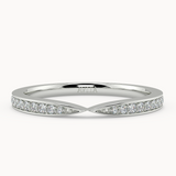 Diamond Pinch Wedding Ring