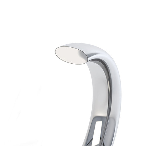 Platinum 2.5m Medium Court Wedding Ring - Avita Jewellery