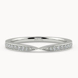 Diamond Pinch Wedding Ring - Avita Jewellery