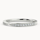 Diamond Pinch Wedding Ring - Avita Jewellery