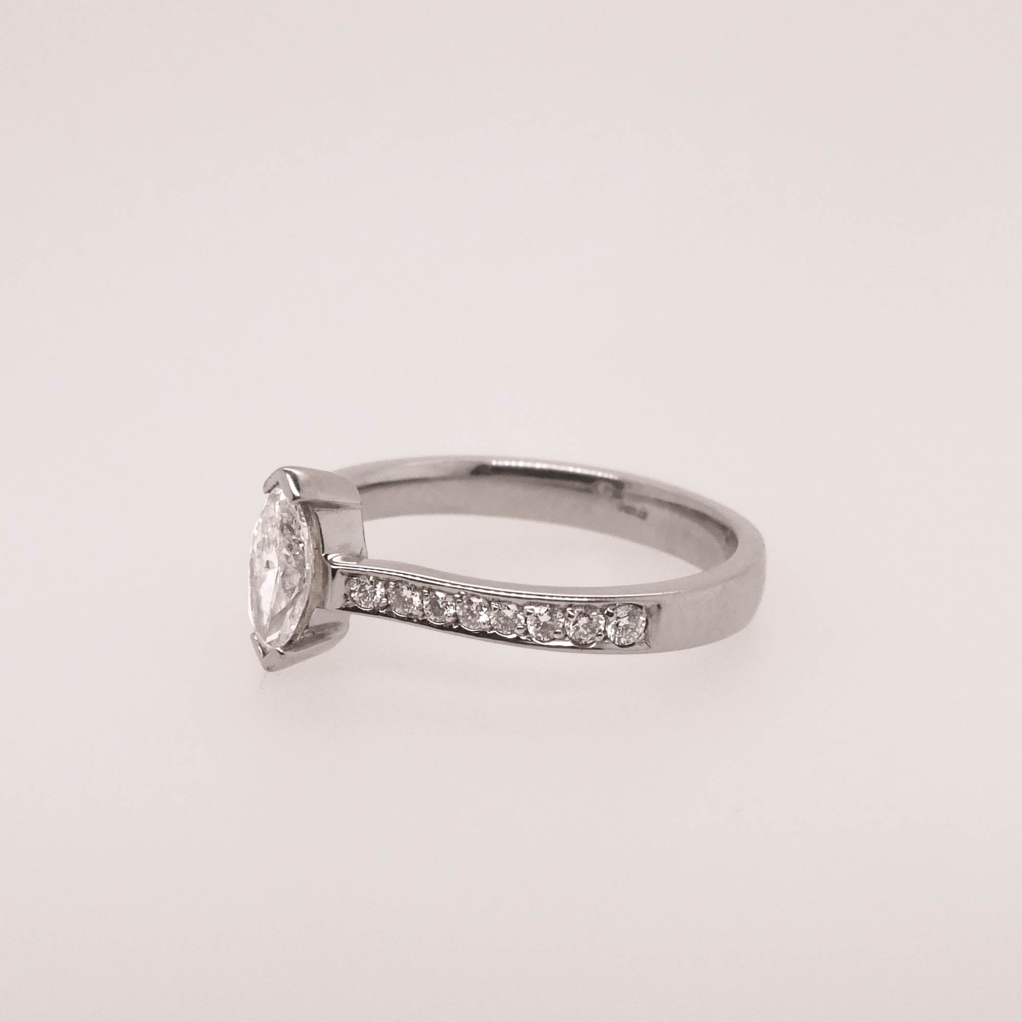 Marquise Diamond Shoulder Ring