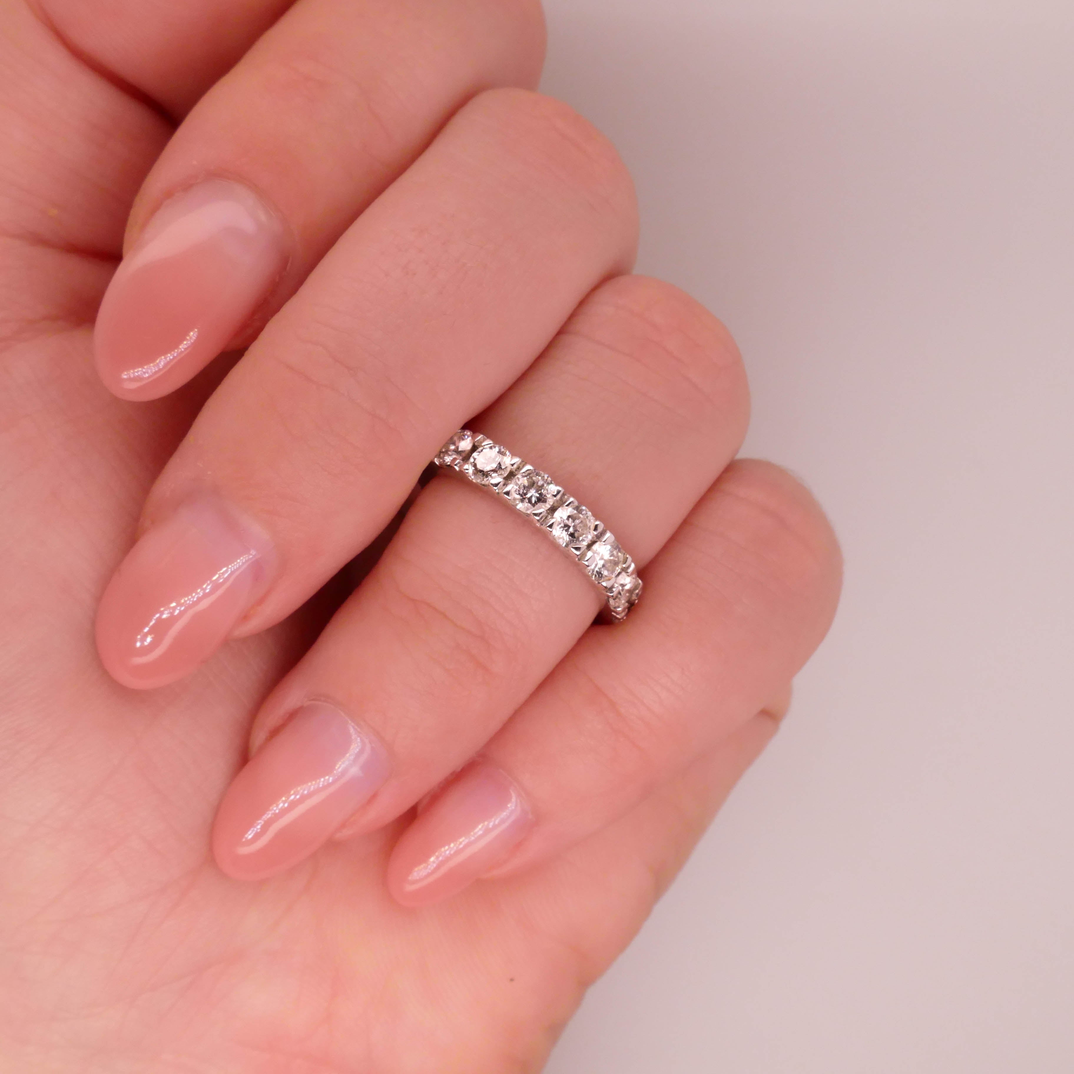 Round Diamond Eternity Band