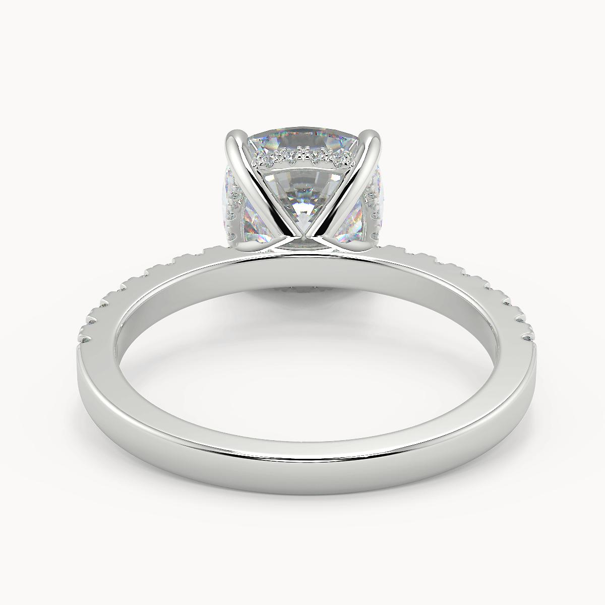 Roxanne Hidden Halo Cushion - Avita Jewellery