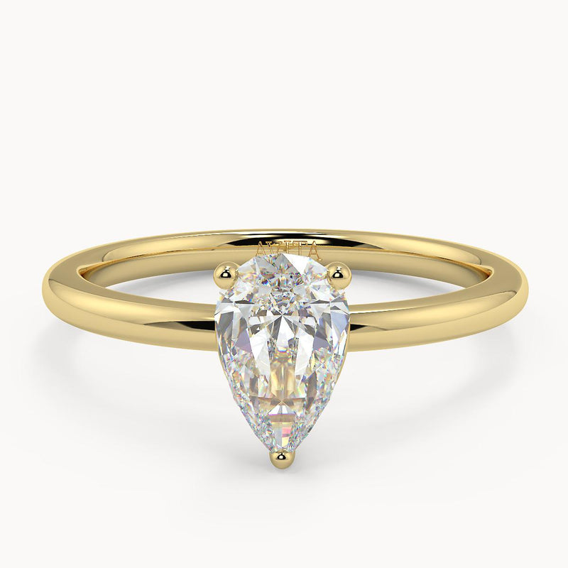 Leso Pear Yellow Gold