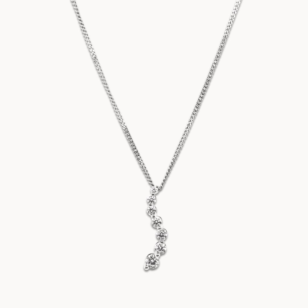 Diamond Wave Necklace