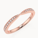 Diamond Pinch Wedding Ring | ROSE