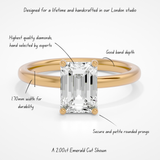 3.00ct Leso Emerald Lab