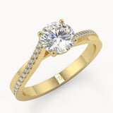 Coco Round Yellow Gold