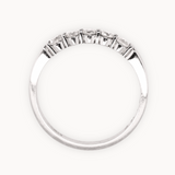 5 round-cut diamonds ring