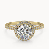 Verity Round Yellow Gold