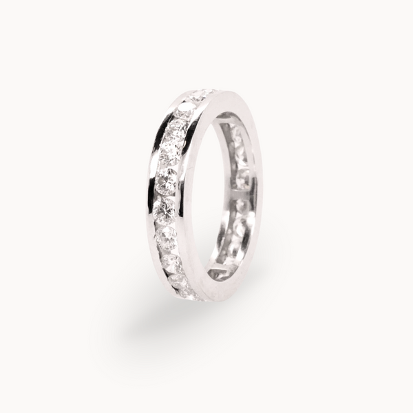 Diamond Channel Eternity Ring