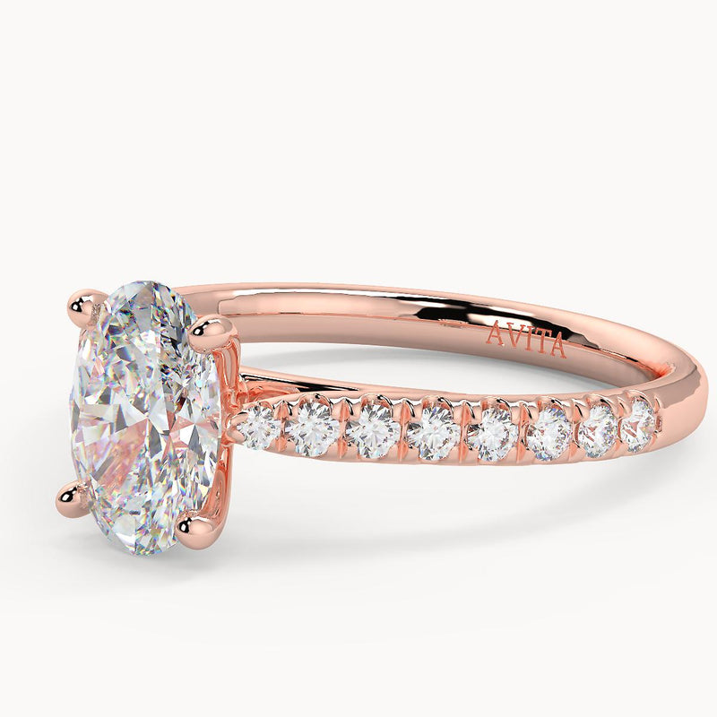 Silvie Oval Lab | Rose