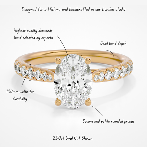2.00ct Silvie Oval Lab