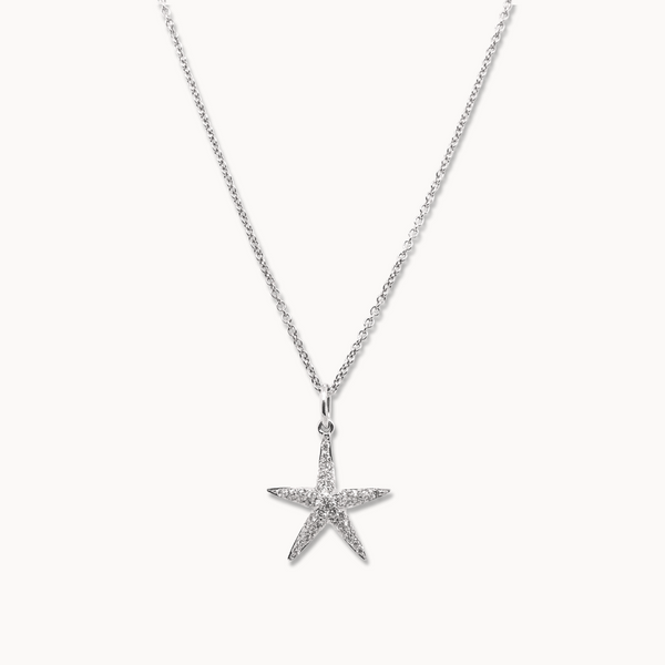 Diamond Starfish Necklace