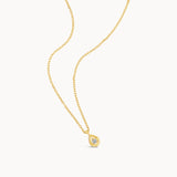 Dew Drop Diamond Necklace - Yellow Gold