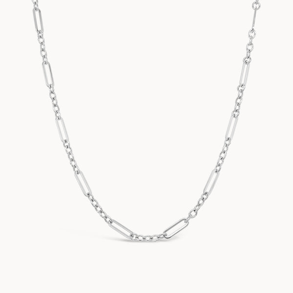 Multi Link Chain - White Gold
