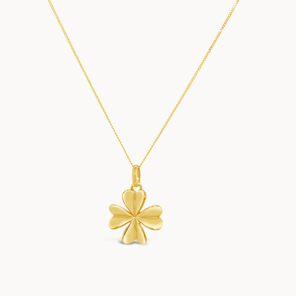 Lucky Clover Necklace - Yellow Gold